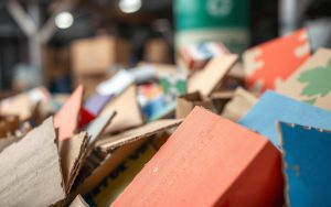 can you recycle cardboard with paint on it