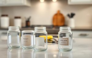 preparing glass candle jars for recycling