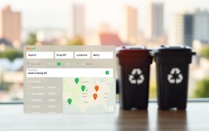recycling locator for cooking oil